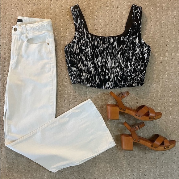 House of Harlow 1960 Crop Tank Corset Top - Picture 2 of 9